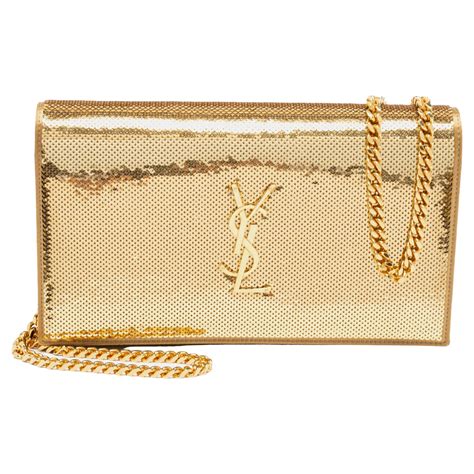 ysl monogram wallet on chain